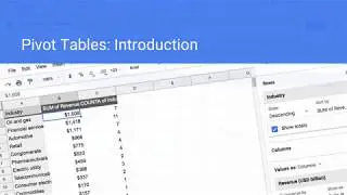 Introduction to Pivot Tables