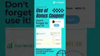 Bonus Coupon could boost your earnings! #giftcard #application #nigeria