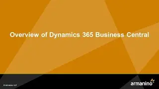 Overview of Dynamics 365 Business Central