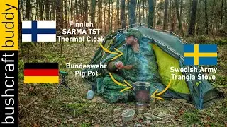 Hybrid German-Swedish Military Stove | SÄRMÄ TST Thermal Cloak | Nortent Vern 1