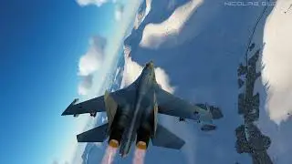Sukhoi Su-27💀🇷🇺 High-Altitude Assassin #shorts #Dcs #Topgun #aviation #Russia #military