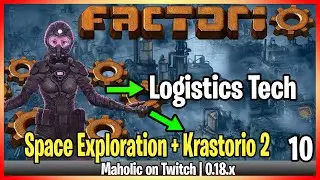 ⚙️Factorio Space Exploration & Krastorio 2 Mod✅🏭➡️Early Mall x010