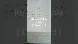 KP constable expected cutoff 2023