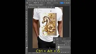 Easily add the art into a shirt using Photoshop