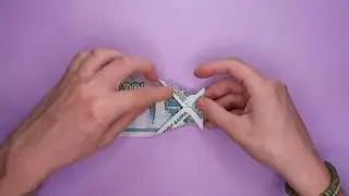 Как сделать рыбку из купюры ОРИГАМИ