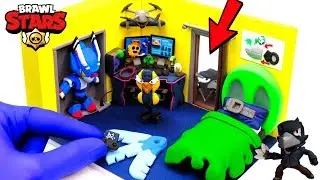 I made a Brawler Crow Futuristic Miniature Room - Brawl Stars