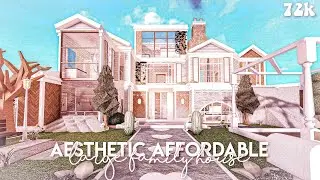 Aesthetic affordable large family house - Bloxburg speedbuild