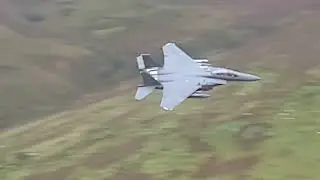 Pair of F15 Strike Eagles in the Mach Loop