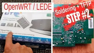 🛠 #2 Soldering UART and TFTP server HH5A BT HomeHub 5.0 Type A ADSL-router OpenWRT/LEDE