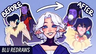Your Characters in My Art Style! || Blu Redraws