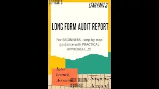 BANK AUDIT FOR BEGINNERS !! LFAR PART - 3 !!