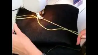 Couching Freehand, Sewing Machine Embroidery - Wool with Zig Zag Stitch.  Part 1.
