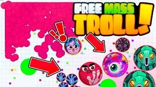 Agar.io Mobile - FREE MASS TROLL + VIRUS NINJA