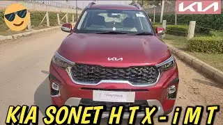VLOG - 2 | Delivery Of New Car | Kia Sonet HTX 1.0 iMT- Intense Red | Cake Cutting and Walk around