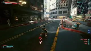 Cyberpunk wheely attempt