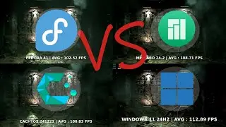 Windows VS Fedora VS Manjaro VS Cachyos | Linux Gaming Benchmarks