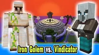 Minecraft Arena Battle - Iron Golem vs Vindicator