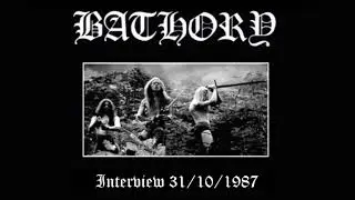 Black Metal Archives | Bathory Rare Interview 1987 | FULL AUDIO