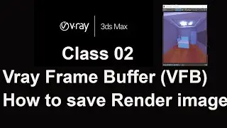 Vray frame buffer tutorial 3ds max | how to save render image in 3ds max  | Tamil | smt | 2