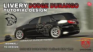 LIVERY DODGE DURANGO (HELLCAT W.D) (TUTORIAL DESIGN) (NORMAL)  / Car Parking Multiplayer