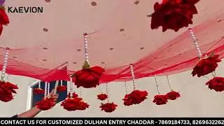 Flower Entry Chaddar Red