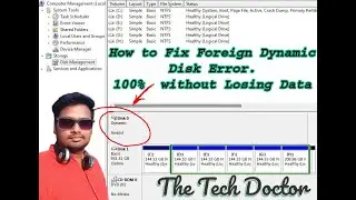 How to Fix Foreign Dynamic Disk Error. 100% Solve Problem without Losing Data in telugu 2022