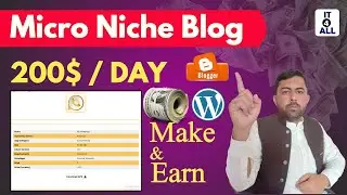 How to Earn 200$ Per Day from Micro Niche Blog || How to Make Micro Niche Blog || Rank Micro Blog