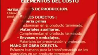 elementos de un costo