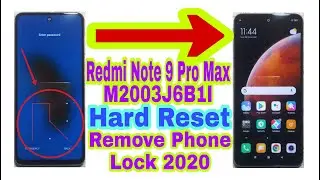 Redmi Note 9 Pro Max Hard Reset/Remove Phone Lock 2020|Unlock Pattern/Pin/Face/Password 100% Working