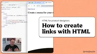 How to create links with HTML