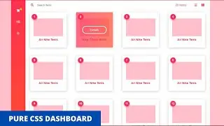 Dashboard Design Using Html and Css | admin panel | practical program