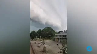 Spectacular shelf cloud in the Helsinki metropolitan area