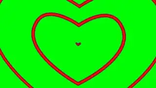 Heart audio spectrum green screen