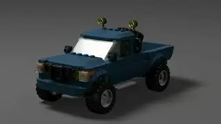 как сделать багги 4*4 из лего/how to make a 4*4 buggy out of lego