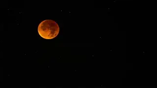Totale Mondfinsternis - Echtzeit Aufnahme beschleunigt