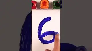 Learn to Count Numbers 1 to 10 with Water Colors #diy #kidstv #educational #preschool #ytshorts