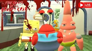 SUASANA KRUSTY KRAB JAM 3 MALAM ‼ FIVE NIGHT AT KRUSTY KRAB| LIVE | KAKAK TWINS