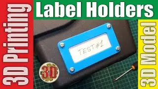 ✔ Label Holders | 3D Printing