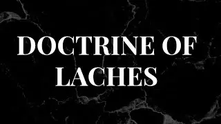 Doctrine of Laches explained with important judgement and examples.