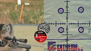 Extreme Benchrest 100 Yards Training (225 4x twice). BIG picture from the scope.