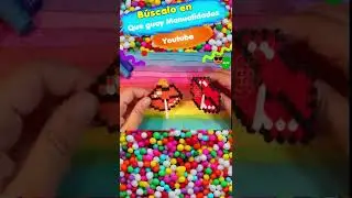 Manualidades fáciles con cuentas para planchar 💖  #SHORTS ideas kawaii regalos para mí mejor amiga