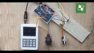 Arduino UNO + Servomotor + Joystick + DSO PRO Mini Portable Digital Oscilloscope
