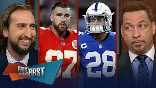 Jonathan Taylor request trade from Colts, Kelce fights Chiefs teammates | NFL | FIRST THINGS FIRST
