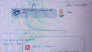 Connect to PrinterWindows cannot connect to the printer Access is denied windows11 