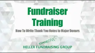 Fundraising Training: How To Write Thank You Notes to Major Donors