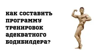 Как составить программу тренировок адекватного бодибилдера?