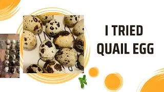 I Tried Quail Egg And This Happened! Don’t try it until you watch this #Quailegg