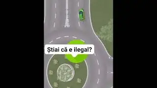 Animație Grafică - Cum circulăm corect în sensul giratoriu 2023 ✔️