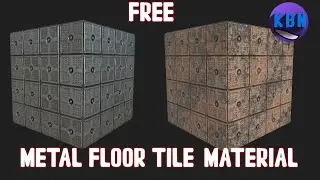 Metal Floor Tile Material Breakdown[Substance Designer]
