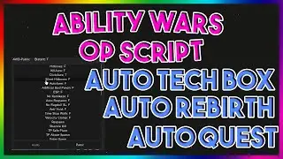 Roblox NEW Ability Wars Script Exploit GUI (Pastebin 2022)